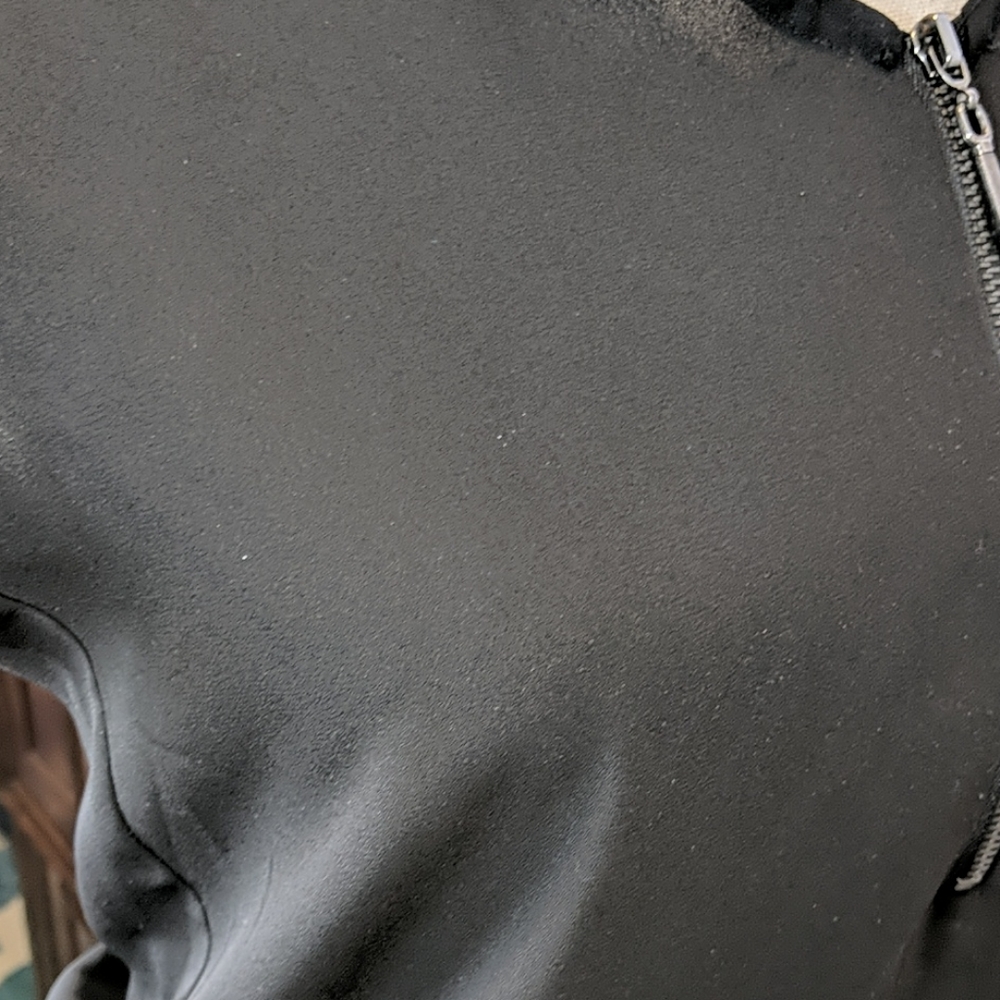 My Michelle Black Zip-Front Top - Picture 3 of 3